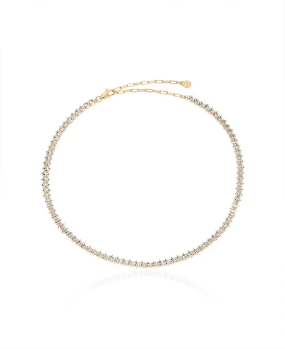 Ettika 18K Gold Marquise Cubic Zirconia Necklace