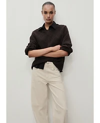 Mango Women's High-Rise Balloon Jeans