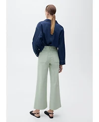 Mango Women's Catherin Culotte High-Rise Jeans