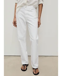 Mango Women's Mid-Rise Straight Jeans