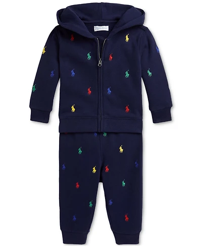 Polo Ralph Lauren Baby Embroidered Hoodie & Pant Set