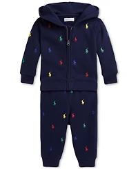 Polo Ralph Lauren Baby Embroidered Hoodie & Pant Set