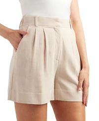 Bcx Juniors' Pleated Suiting Shorts