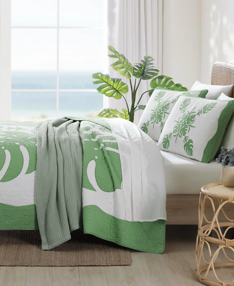 Closeout! Tommy Bahama Home Molokai Embroidered Quilt, King