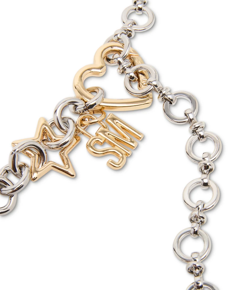 Steve Madden Heart & Star Ring Chain Belt