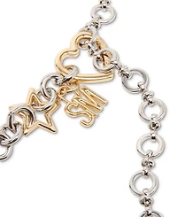 Steve Madden Heart & Star Ring Chain Belt