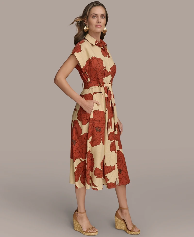 Donna Karan New York Women's Tie-Waist Shirtdress