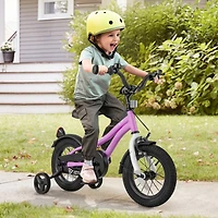 Kids Bicycle with Dual Brakes and Training Wheels for Beginner Riders