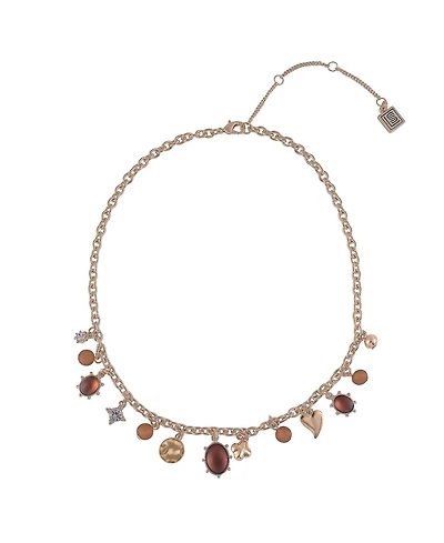 Laundry by Shelli Segal Gold Tone Charm Necklace