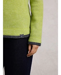 Weird Fish Women's Beye 1/4 Zip Grid Fleece