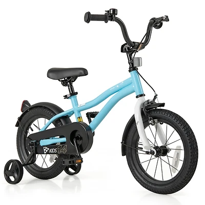 Kids Bike with Training Wheels for Older Children Adjustable Seat and Handlebar