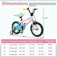 Kids Bicycle with Adjustable Handlebar and Seat for Comfort and Growth