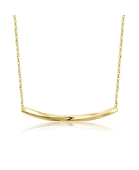 14K Gold Plated Sleek Bar Necklace