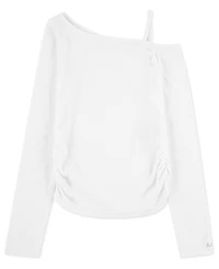 abercrombie kids Girls Asymmetrical Ruched Long Sleeve T-Shirt