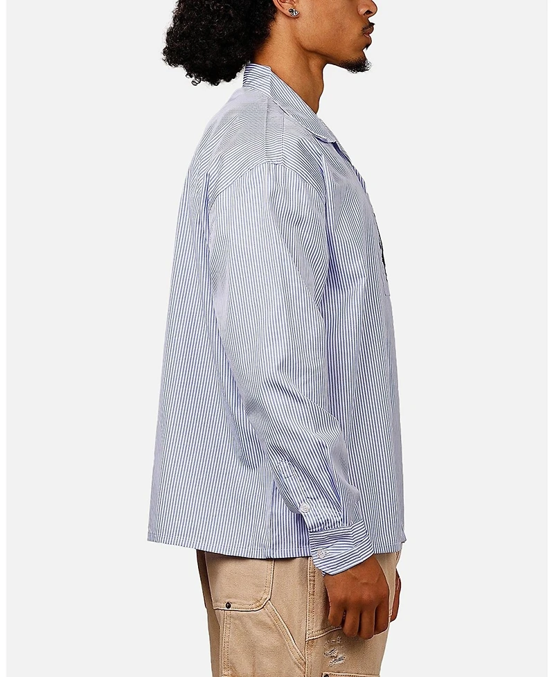 Carre Men's Floral Oversized Button Up Shirt