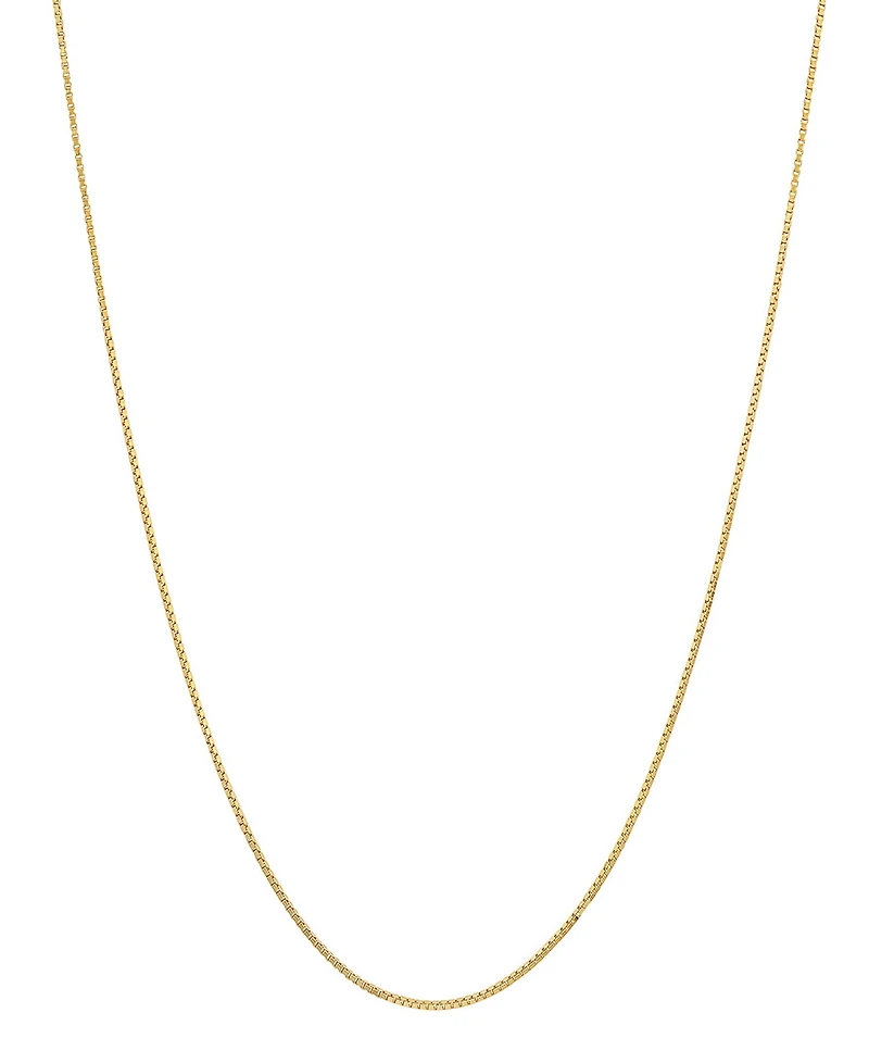 Steeltime Women's 14K Gold Plated Box Chain Necklace