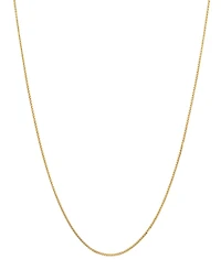 Steeltime Women's 14K Gold Plated Box Chain Necklace