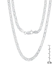 Steeltime Unisex Sterling Silver Mariner Superflat Necklace