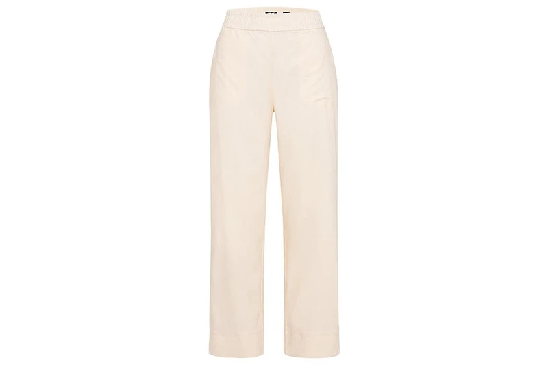 Olsen Women's Mona Fit Linen Blend Pull-On Pant