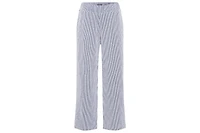 Olsen Women's Anna Fit Wide Leg Seersucker Pant