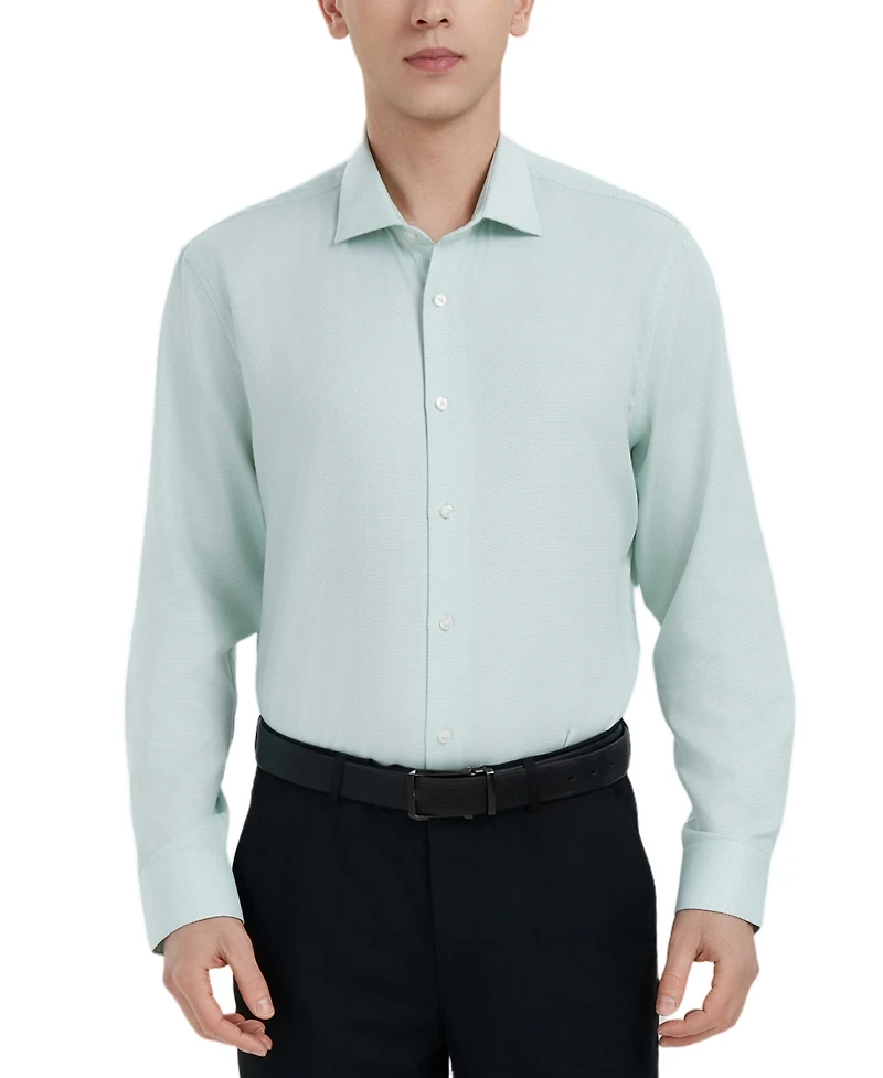 Perry Ellis Portfolio Men's King Micro-Pattern Dress Shirt