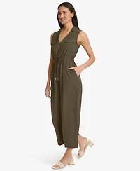 Calvin Klein Women's Sleeveless Straight-Leg Jumpsuit