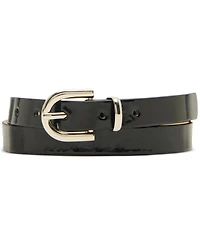 Steve Madden Faux-Leather Belts, Set of 3
