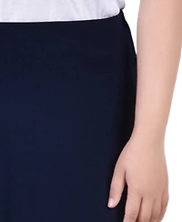 Ny Collection Plus Size Wide Yoked Maxi Skirt