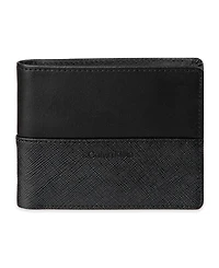 Calvin Klein Men's Rfid Overlapping Saffiano Slimfold Wallet