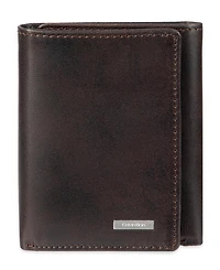 Calvin Klein Men's Rfid Two Tone Arcadia Leather Trifold Wallet