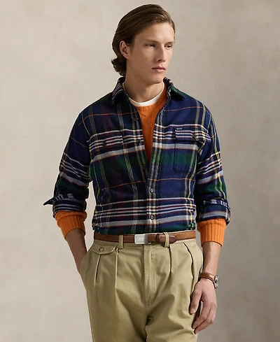 Polo Ralph Lauren Men's Classic Plaid Brushed Flannel Workshirt