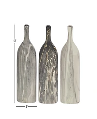 Rosemary Lane Ceramic Contemporary Vase, Set of 3