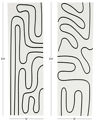Rosemary Lane Wood Contemporary Wall Art, Set of 2