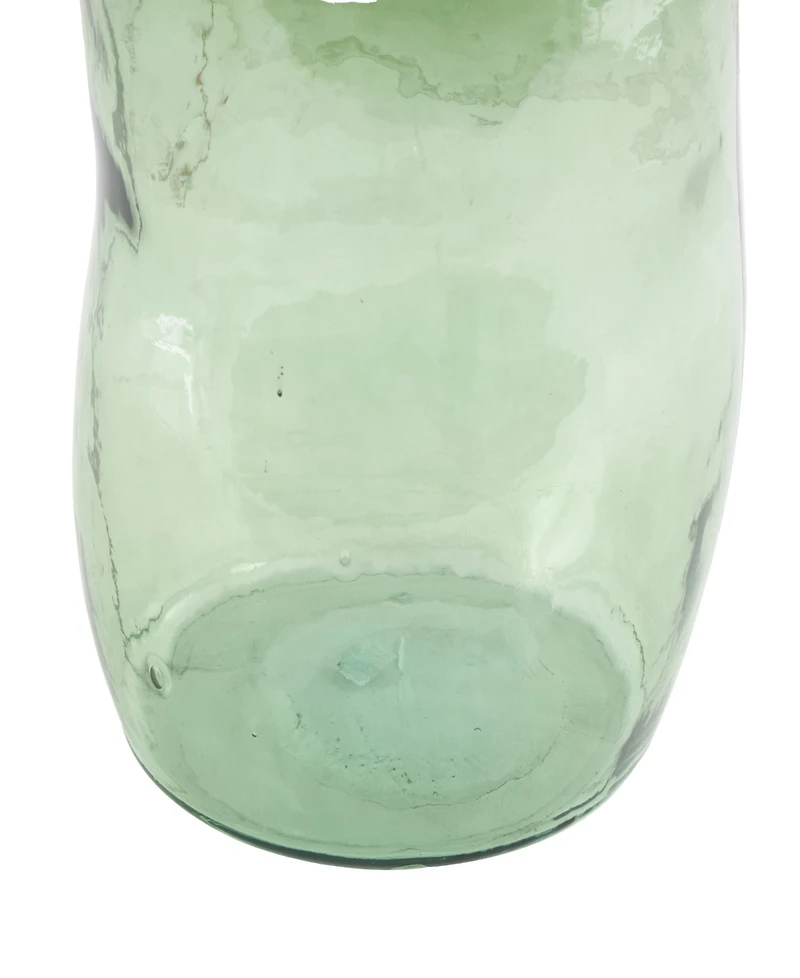 Rosemary Lane Glass 29" Tall Curved Ombre Spanish Bottle Abstract Decorative Vase