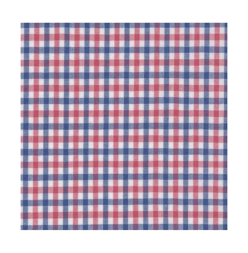 Scott Barber Men's Cotton Tattersall, Berry