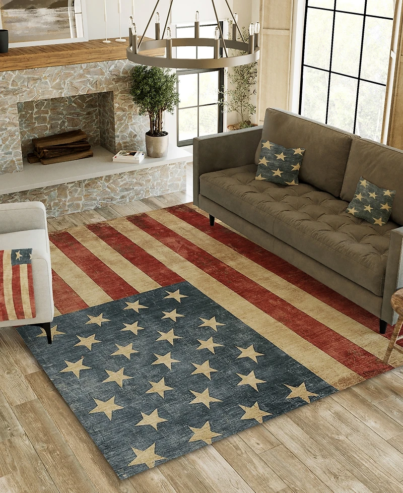 Addison Liberty Machine Washable LB1 3'x5' Area Rug Set