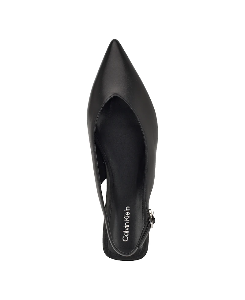 Calvin Klein Women's Galiana Pointy Toe Slingback Flats
