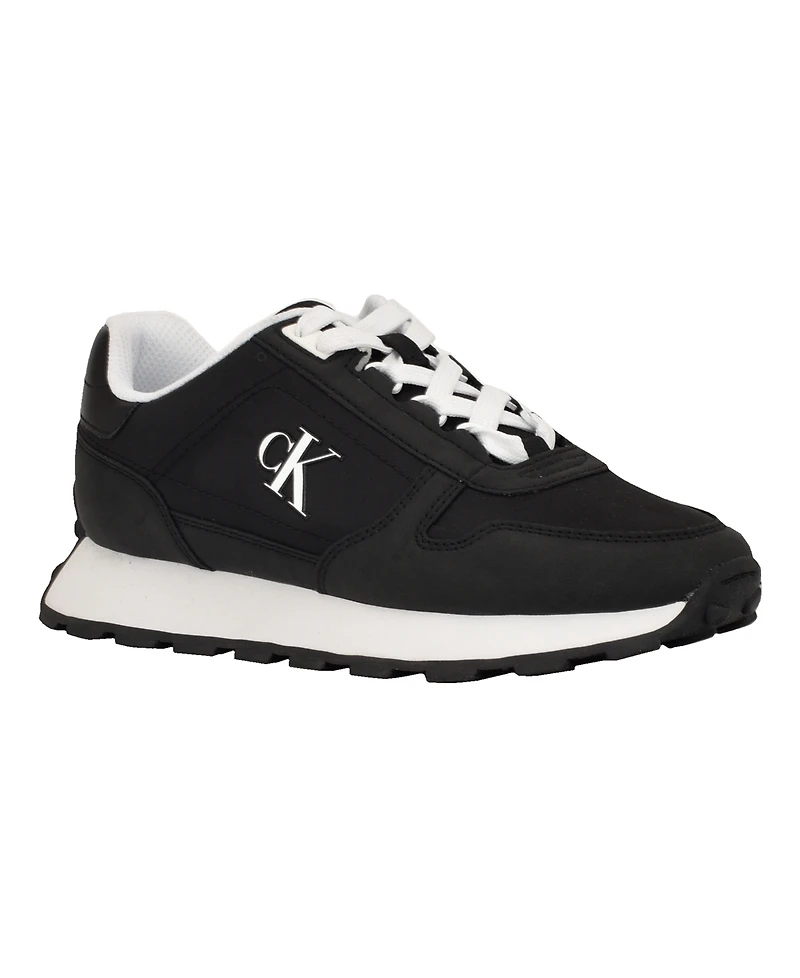Calvin Klein Women's Taresa Logo Lace-Up Sneakers