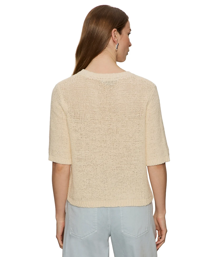 Sanctuary Women's Tape Yarn Crewneck Short-Sleeve T-Shirt