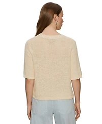 Sanctuary Women's Tape Yarn Crewneck Short-Sleeve T-Shirt