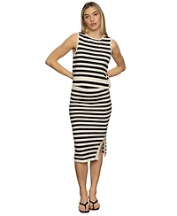 Sanctuary Women's Pull-On Side-Slit Midi Sweater Skirt