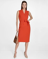 Calvin Klein Women's Sleeveless Midi Sheath Dress