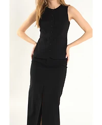endless rose Women's Linen Long Top