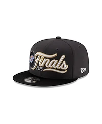 New Era Men's Charcoal/Black Oklahoma City Thunder 2025 Nba Western Conference Champions Locker Room 9FIFTY Snapback Hat