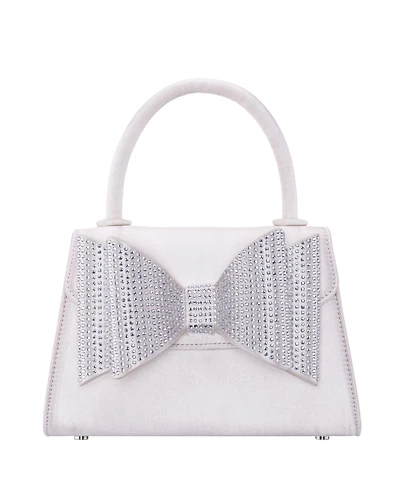 Nina Crystal Double Bow Handheld Satchel Bag