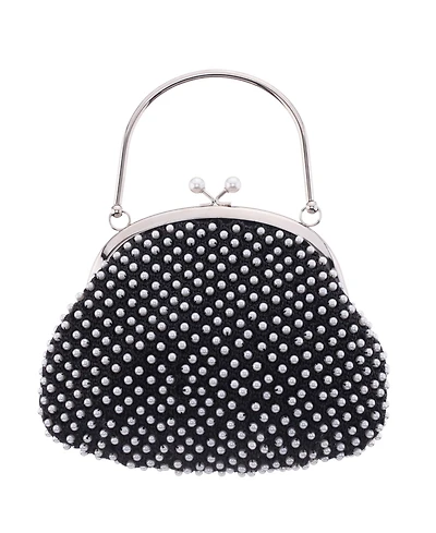 Nina Vintage Style All Over Frame Clutch Bag