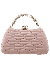 Nina Quilted Minaudiere Handle Clutch Bag