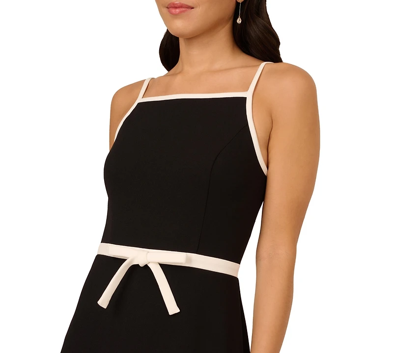 Adrianna Papell Women's Sleeveless Crepe A-Line Dress