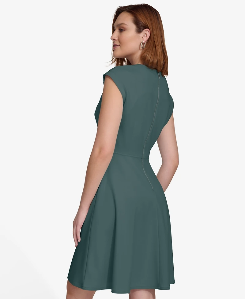 Calvin Klein Women's Short-Sleeve A-Line Dress
