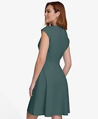 Calvin Klein Women's Short-Sleeve A-Line Dress